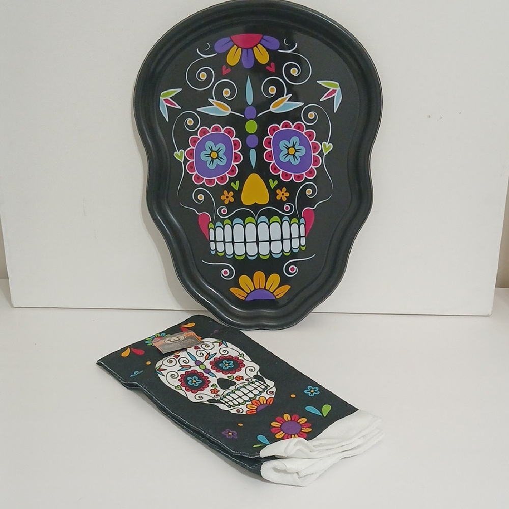 Floral Skull Disposable Party Set
